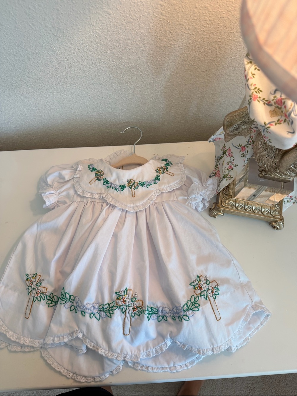 Savannah smocks Cross shadow embroidery bloomer set